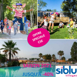 Siblu villages camping mobil home promotion