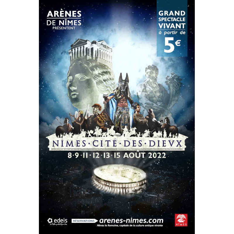 Spectacle Nîmes cité des dieux moins cher avec Accès CE