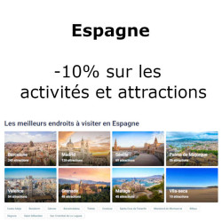 -10% sur vos activités et attractions en Espagne