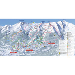 Plan pistes ski Station le Orres